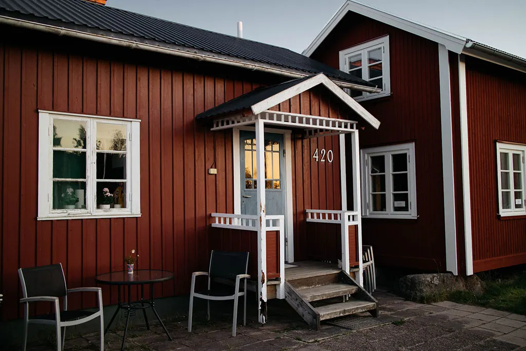 Red Swedish house
