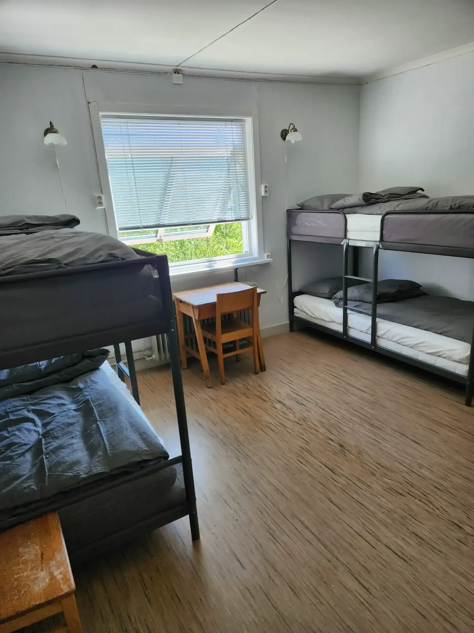 Renovated hostel room