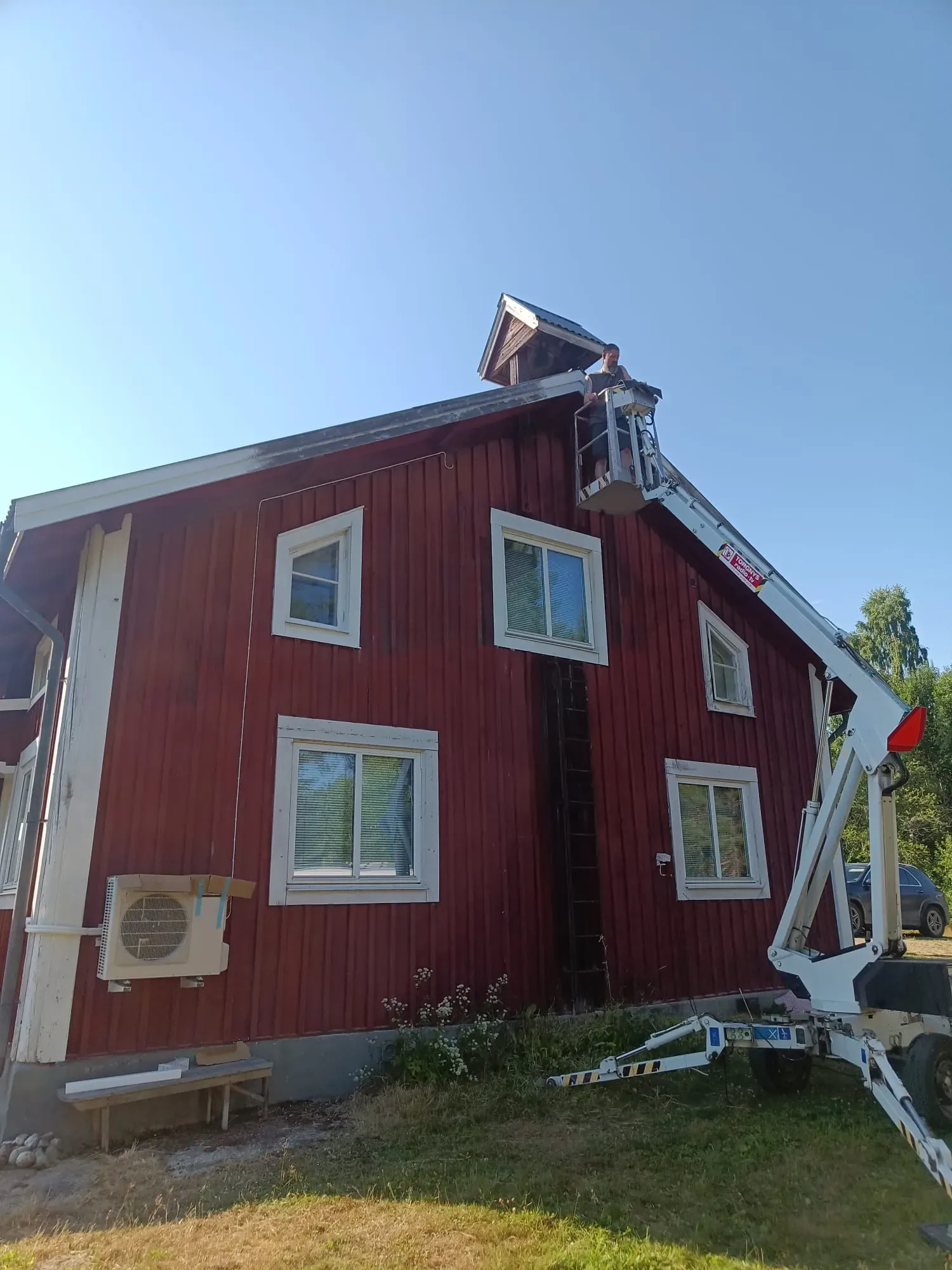 Exterior painting work